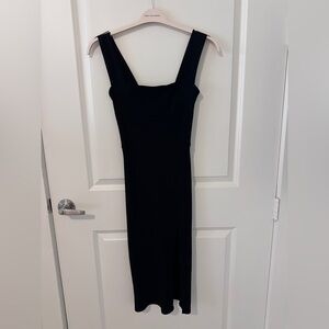 Reformation Black Classic Midi Dress